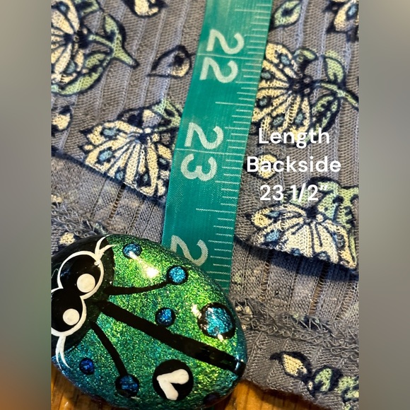 Lucky Brand Crinkle Top Spring Floral Flare Sleeve Round Scoop Waist Medium - Picture 16 of 17